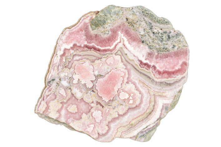 Polished Banded Rhodochrosite Slab - Argentina #264712
